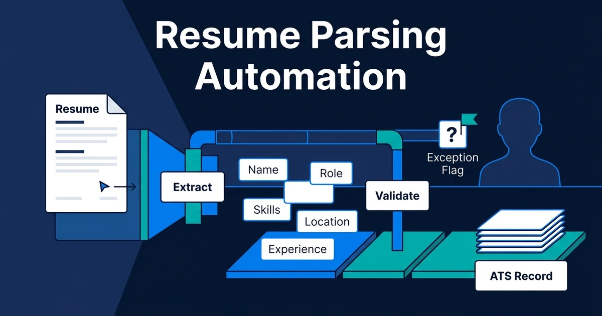Resume Parsing Automation: Extract Candidate Data Into Your ATS