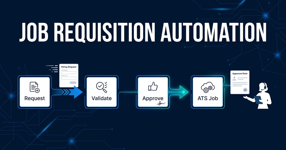 Job requisition automation zet incomplete hiring requests om in ATS-klare rollen met duidelijke velden, routing, ownership en controle.
