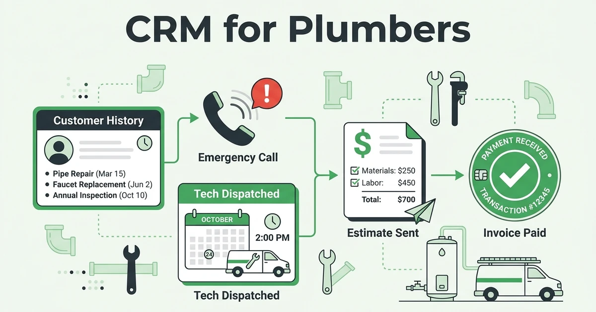 CRM for Plumbers: What to Track Before Jobs Slip