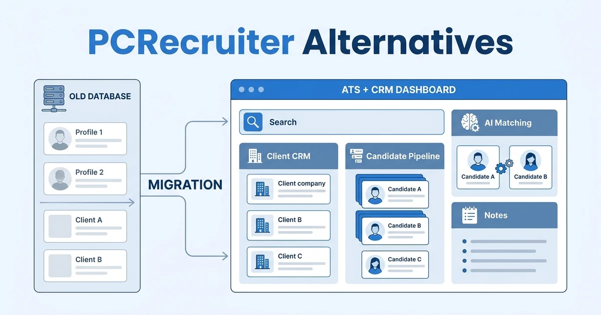 Best PCRecruiter Alternatives for Recruiting Agencies