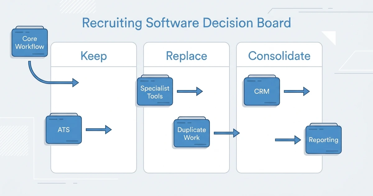 Keep, Replace, Consolidate, Specialist Tools, Core Workflow, Duplicate Work