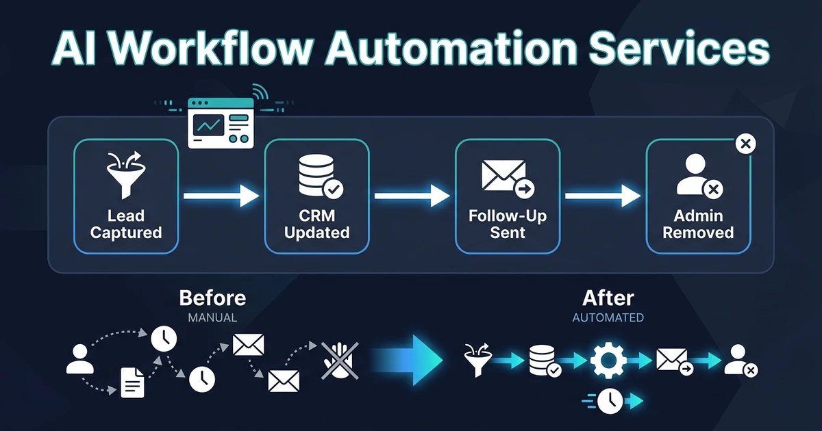 Use this hiring checklist to choose AI workflow automation services that remove admin, connect your tools, and deliver measurable time back.