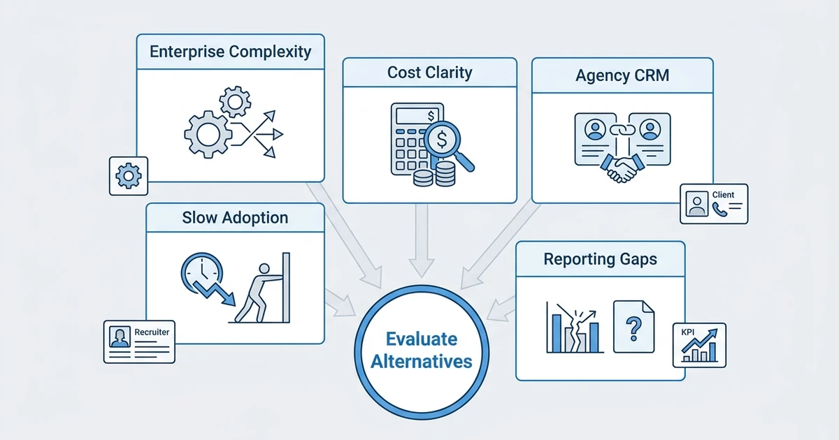 Enterprise Complexity, Slow Adoption, Cost Clarity, Agency CRM, Reporting Gaps