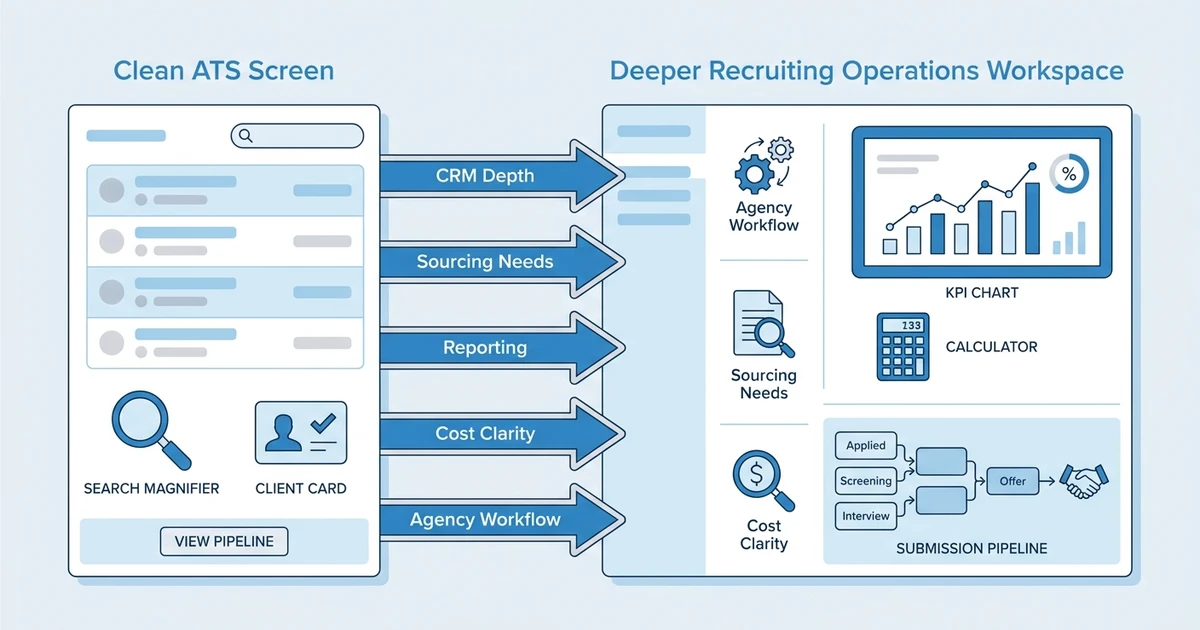 CRM Depth, Sourcing Needs, Reporting, Cost Clarity, Agency Workflow