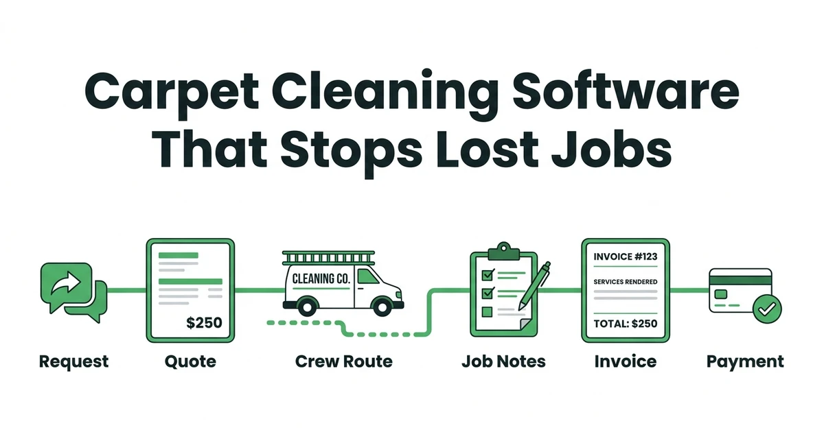 What Carpet Cleaning Business Software Stops Lost Jobs?