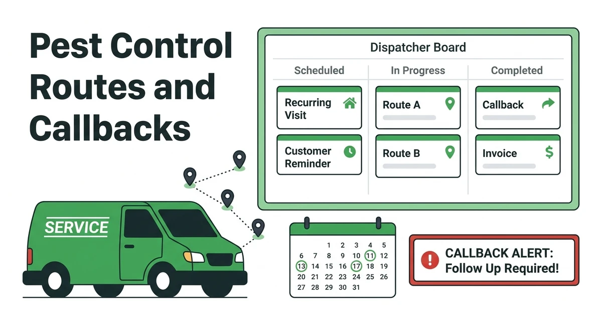 What Pest Control Scheduling Software Handles Routes and Callbacks?