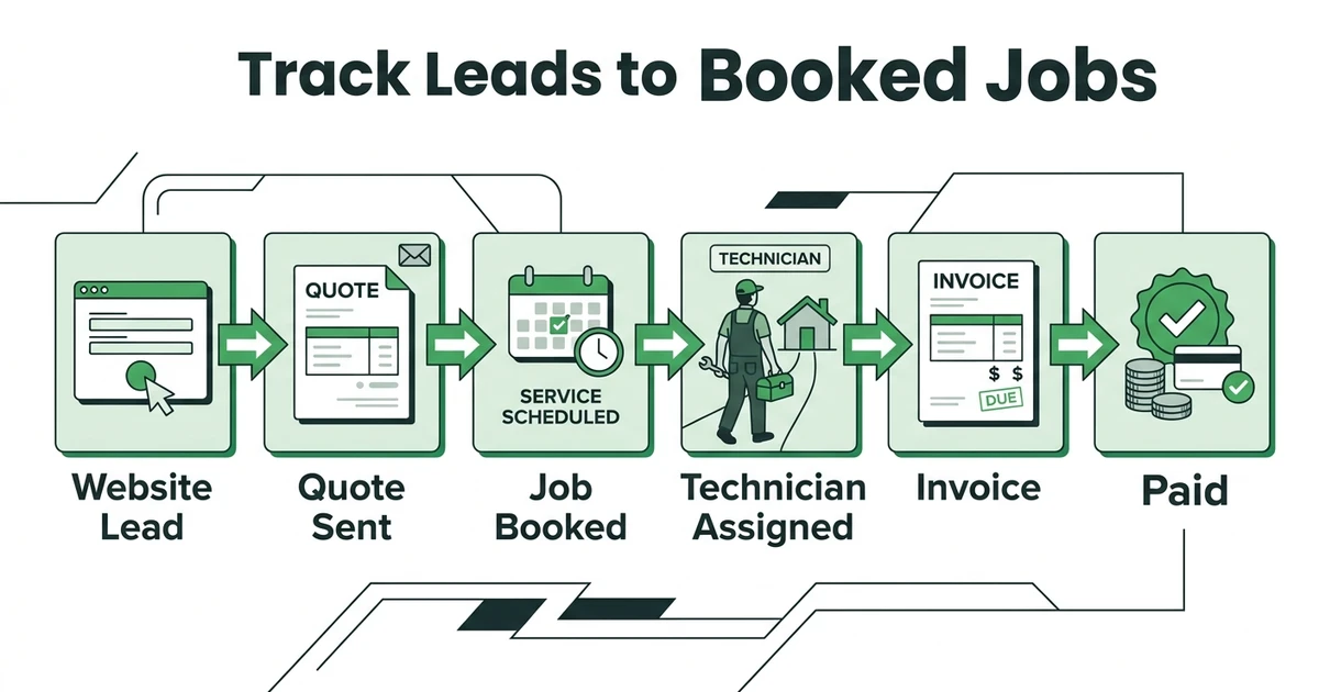 How to Track Website Leads From Quote Request to Booked Job