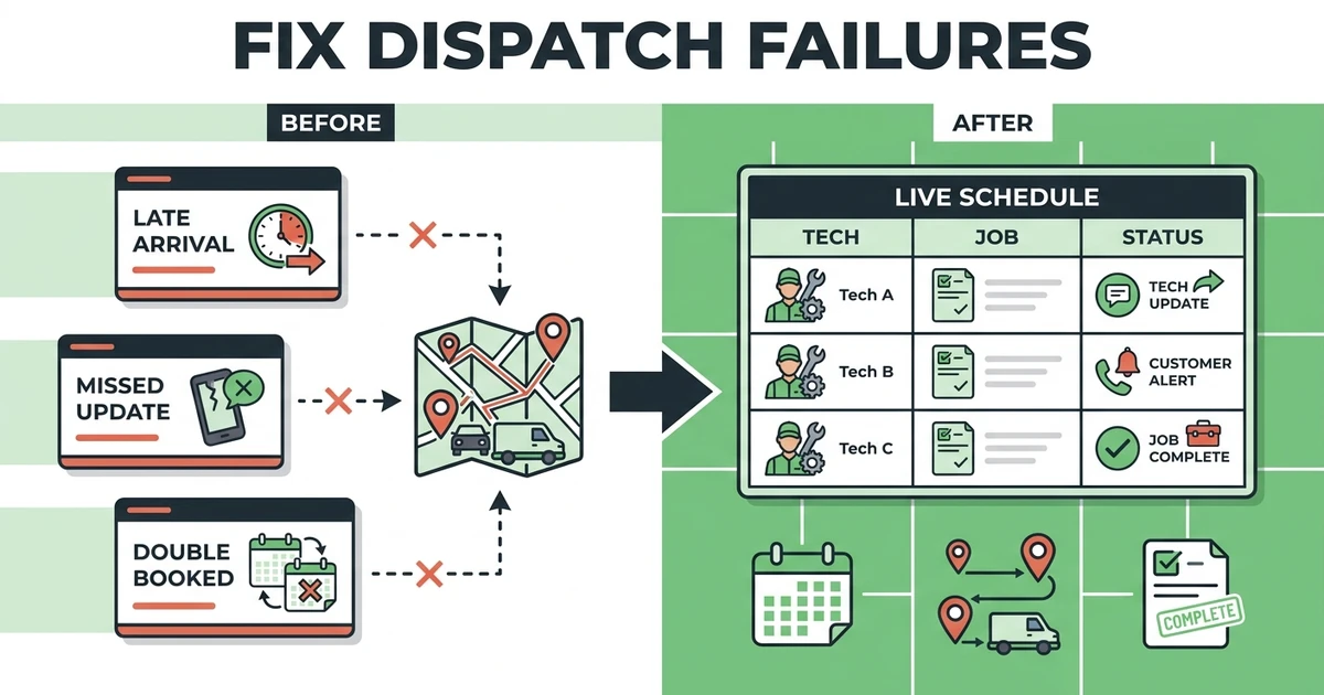 Job Scheduling and Dispatch Failures: Fix Field Team Delays