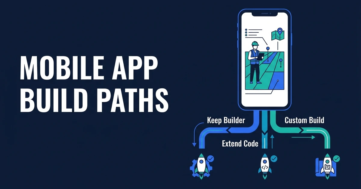 Choose a mobile build path by testing device features, code ownership, app-store releases, backend needs, and the maintenance work your team can support.
