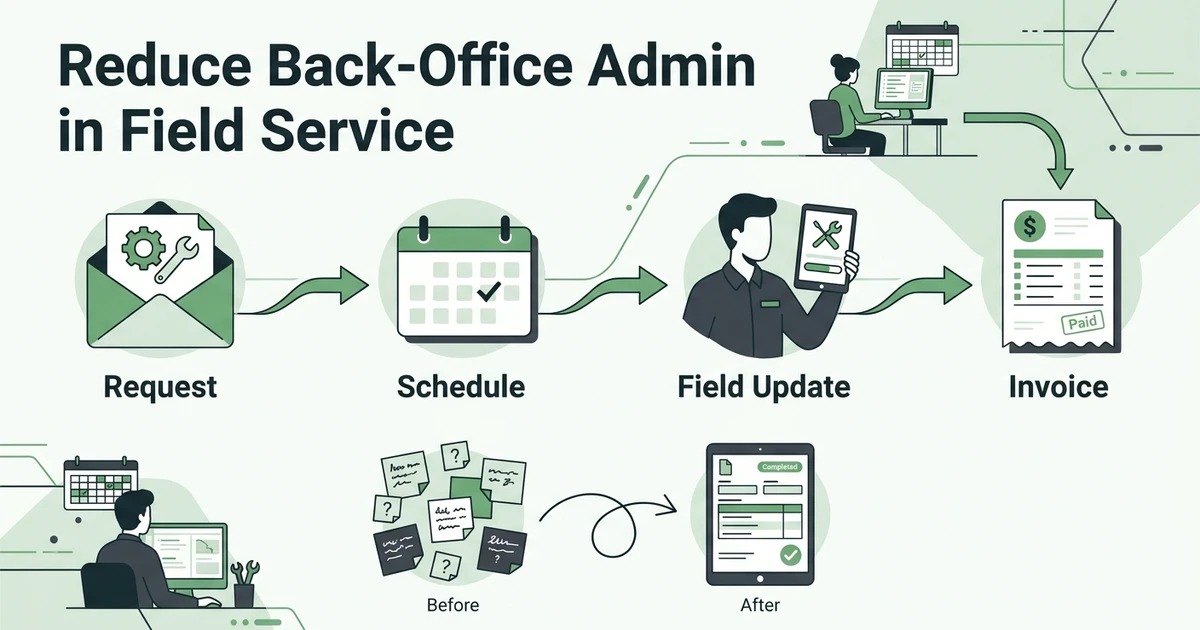 How to Reduce Back-Office Admin in a Field Service Business