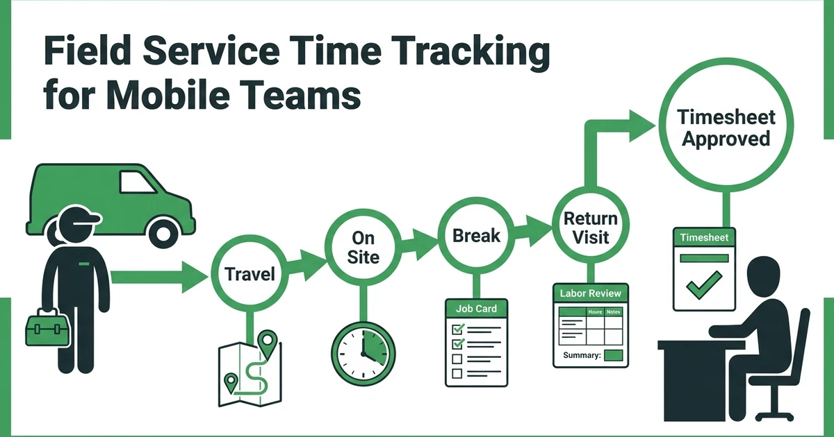 How Field Service Time Tracking Software Works for Mobile Teams