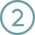 The number 2 in a circle