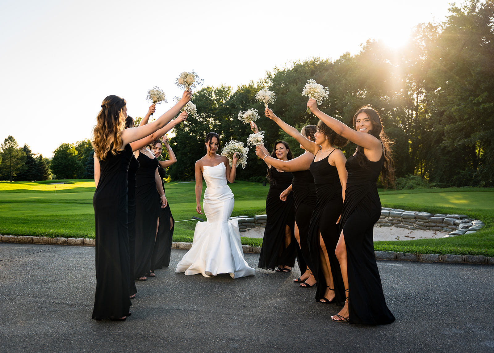 Elegant outdoor wedding ceremony at Picatinny Club, Sparta NJ - Preferred wedding photographer Hariel Xavier
