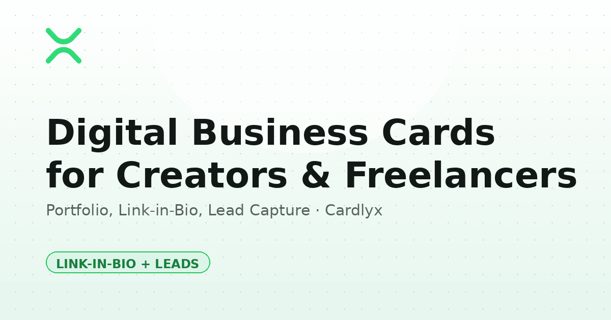 Digital Business Card for Freelancers and Creators: Building a Portfolio Link-in-Bio