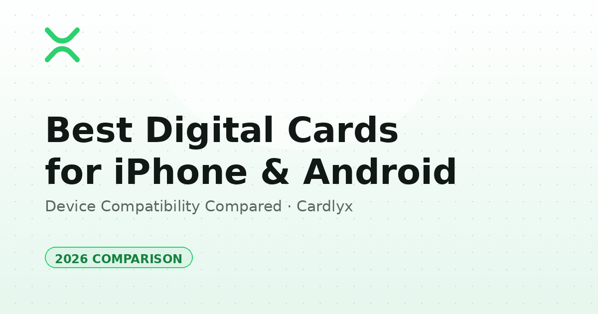 Best Digital Business Card Apps for iPhone & Android (2026)