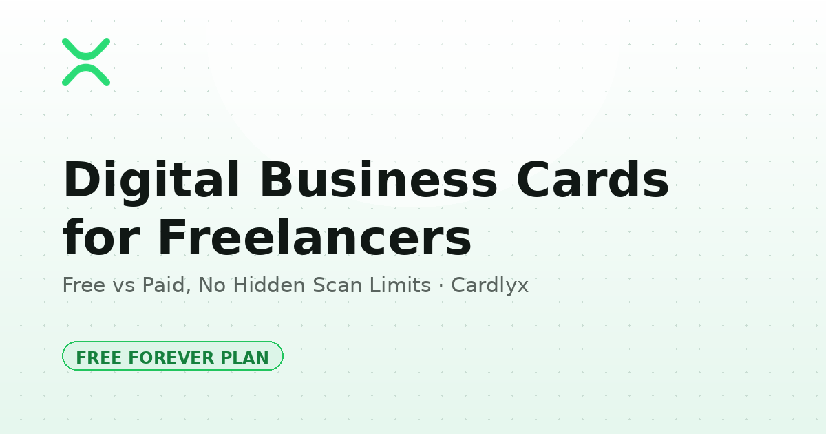 Digital Business Card for Freelancers: Free vs Paid Options
