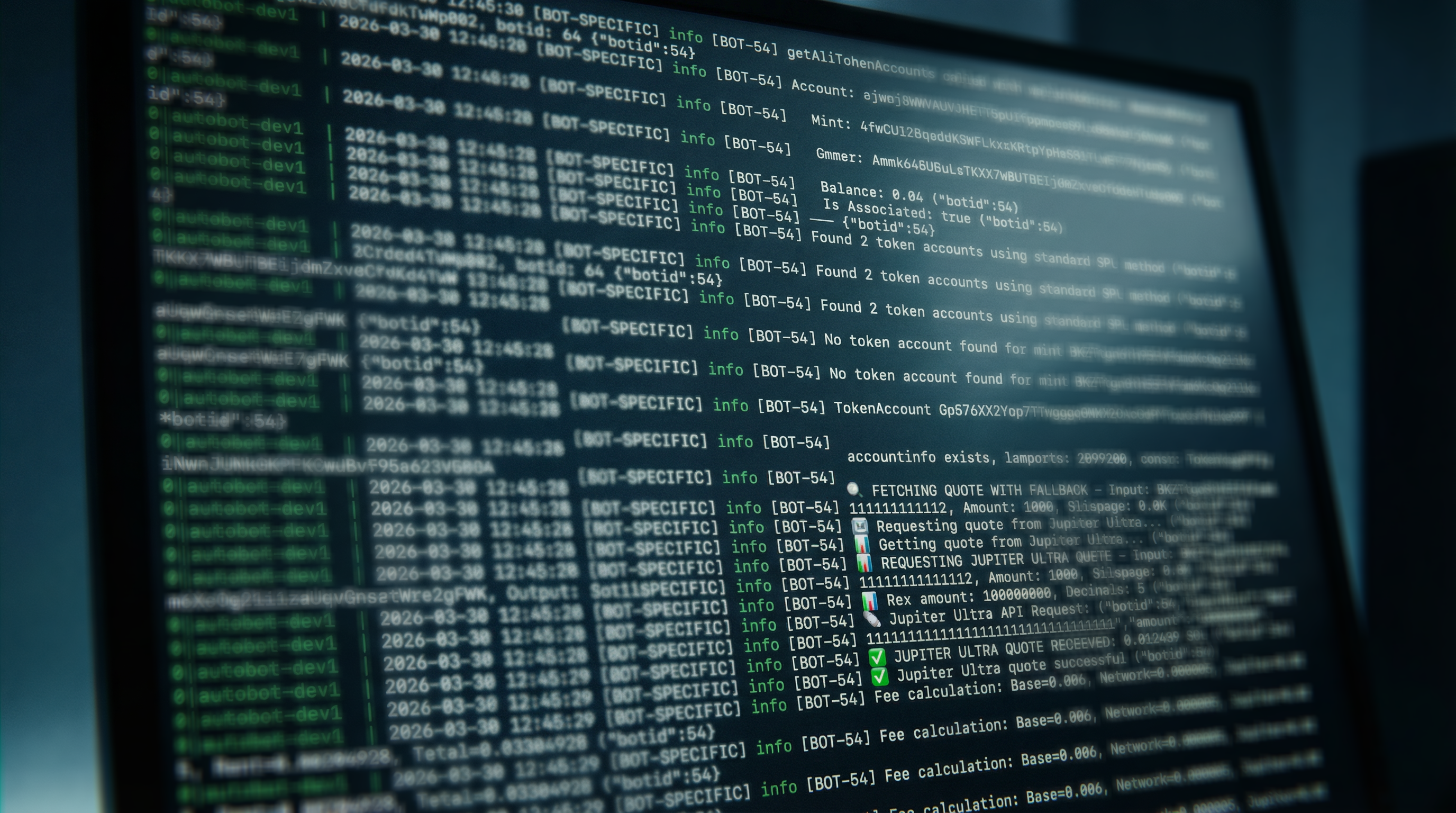 Close-up view of a digital dashboard showing Solana blockchain transaction volumes
