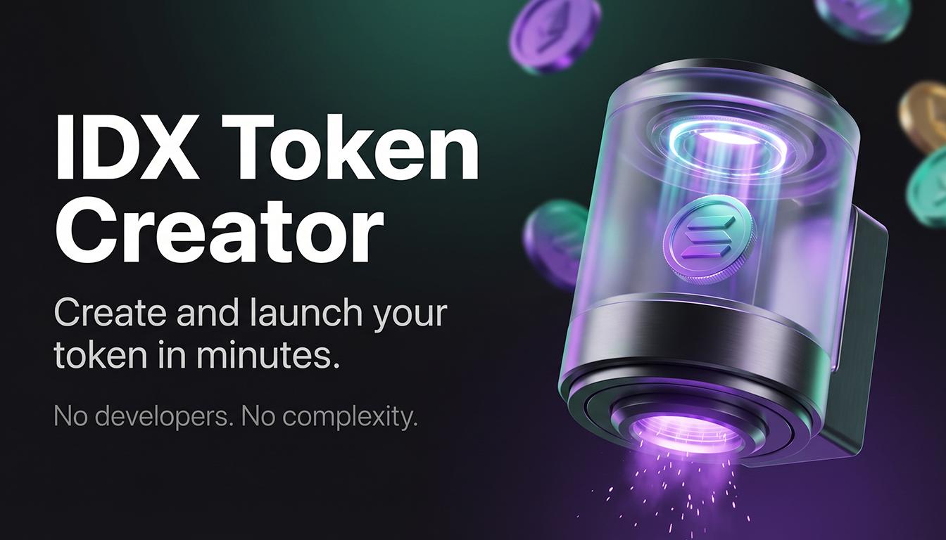 Illustration for IDX Web3 Token Creator for Fast Deployment