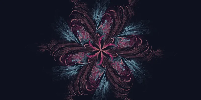 Rose Thorn Star — Flame fractal art