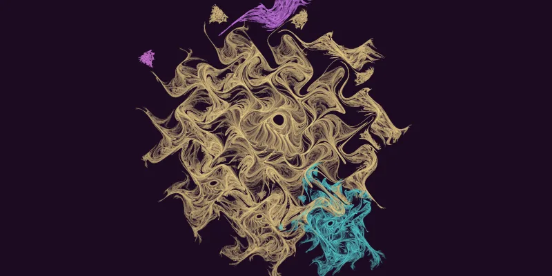 Gilded Wavelength — Flame fractal art