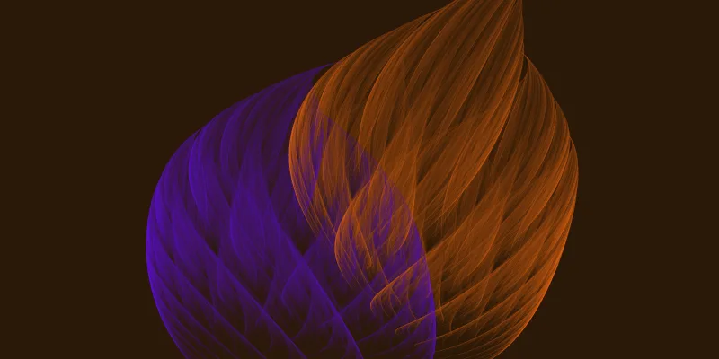 Violet Dendrite — フレーム fractal art