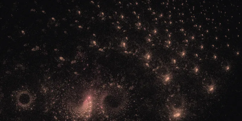Glowing Universe — Flame fractal art