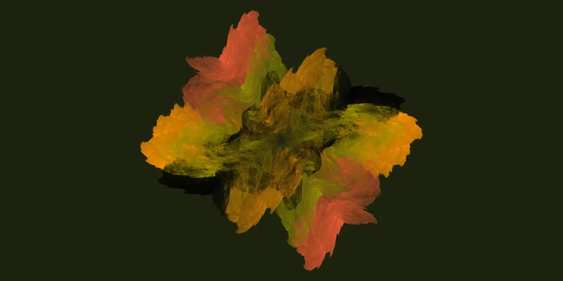 Stratified Contraction — Flamme fractal art