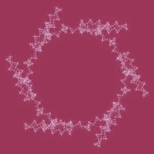 Golden Snowflake — L-System fractal art by mjenny