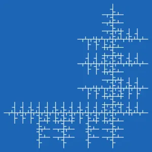 Shattered Cascade — L-System fractal art by mjenny