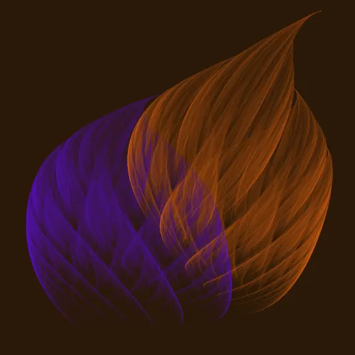 Violet Dendrite — Flame fractal art