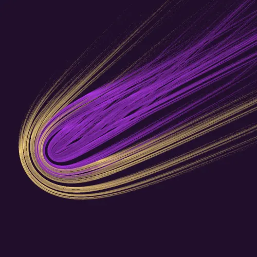 Filigran Meteor — Flamme fractal art