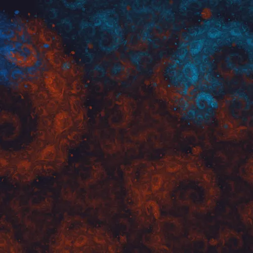 Spiraling Worms — Flame fractal art