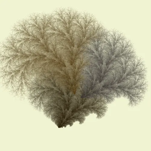 Winter Shrub — Flame fractal art