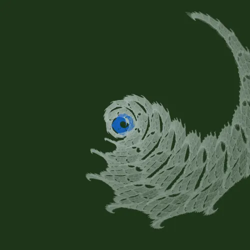 Blue-Eyed Caterpillar — 火焰 fractal art