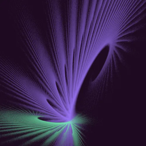 Meditative Gate — Flame fractal art