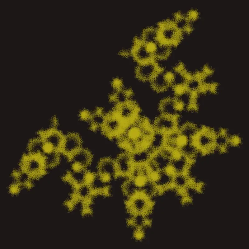 Quantum Batman — L-System fractal art by mjenny