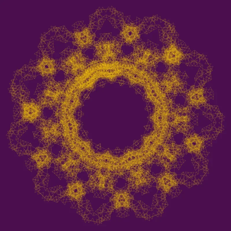 Ethereal Cascade — L-System fractal art by mjenny