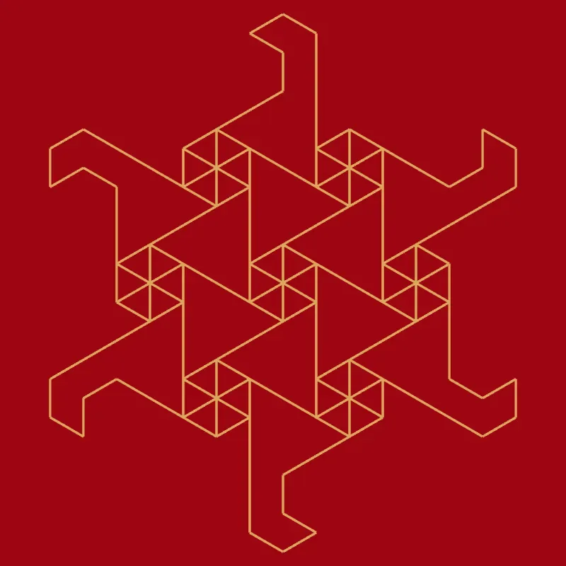 Frozen Echo — L-System fractal art by mjenny