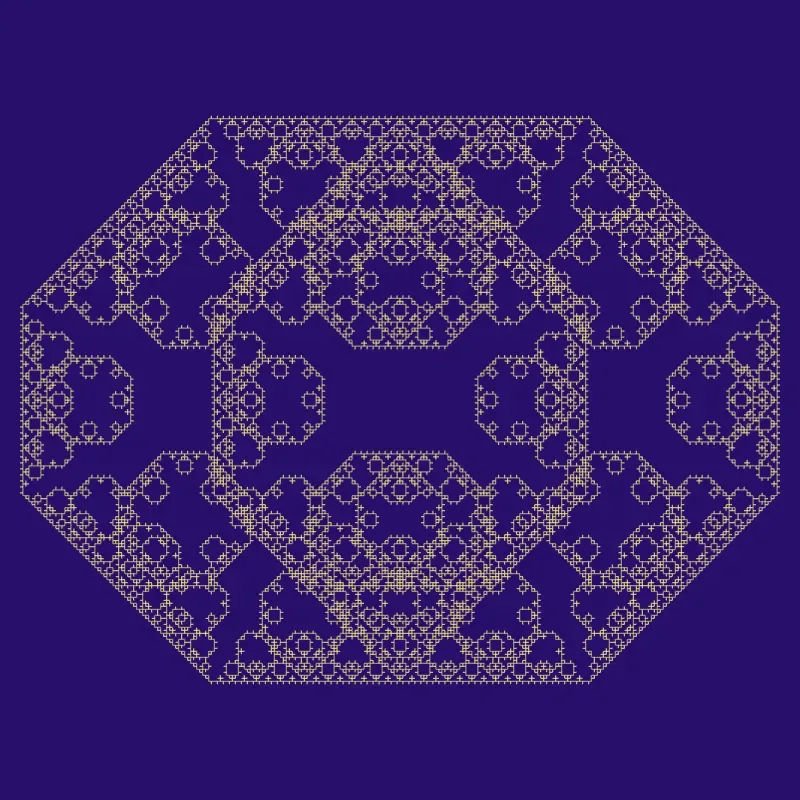 Midnight Coral — L-System fractal art by mjenny