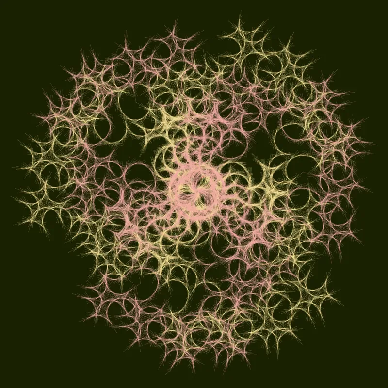 Orbital Crown — L-System fractal art by mjenny