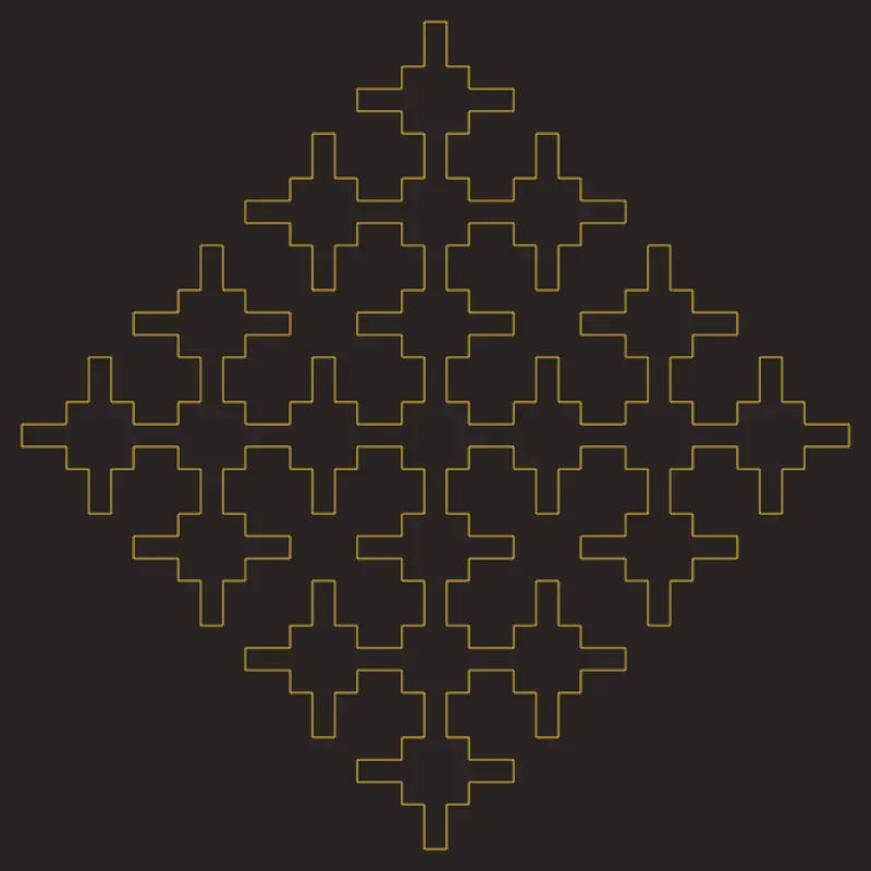 Silver Pulse — L-System fractal art by mjenny