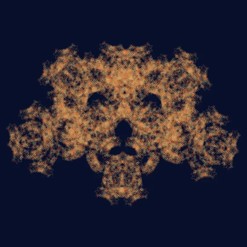 Golden Lion — L-System fractal art by mjenny