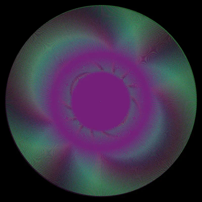 Eternal Interference — L-System fractal art by mjenny