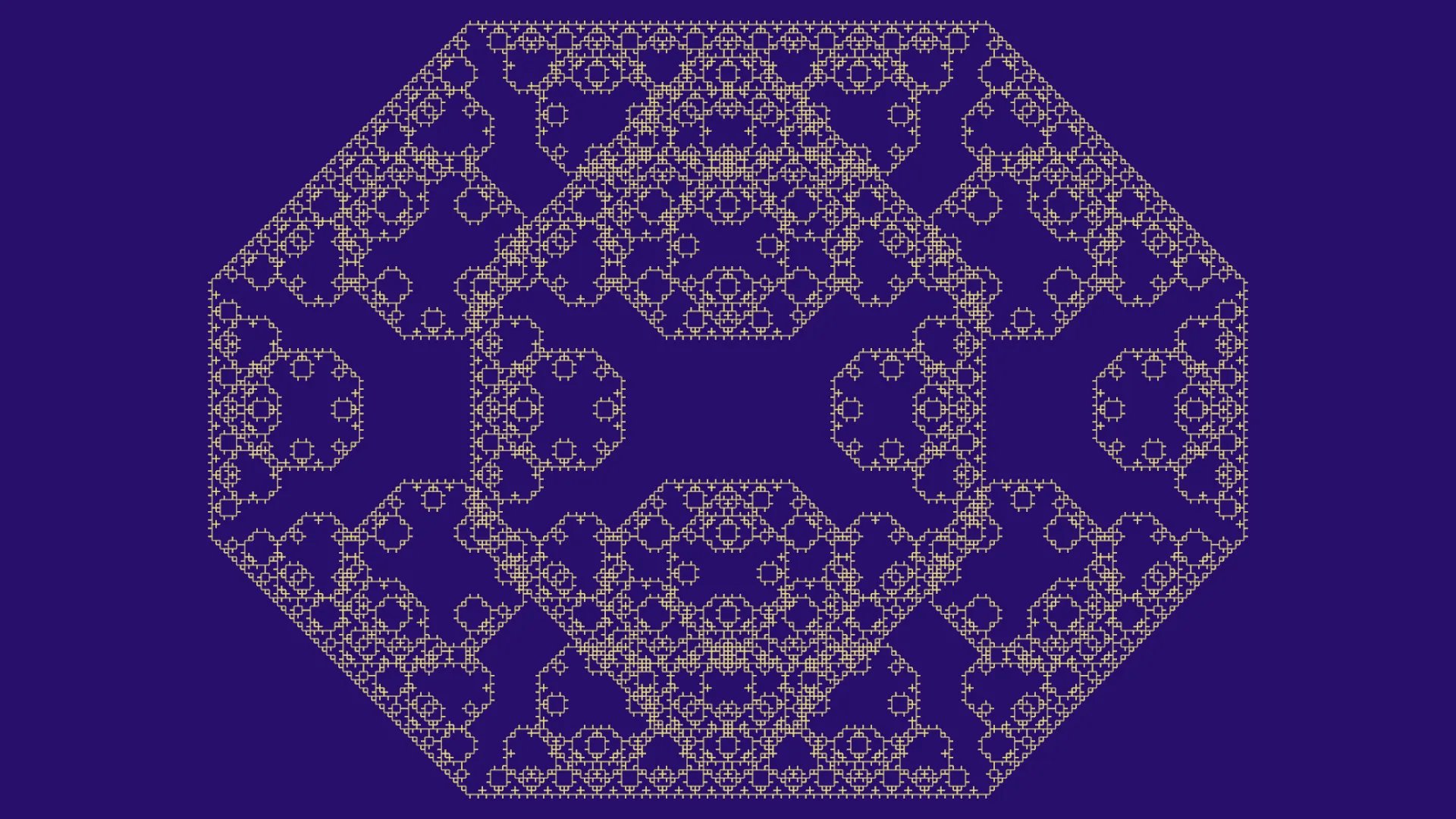 Midnight Coral — L-System fractal art by mjenny