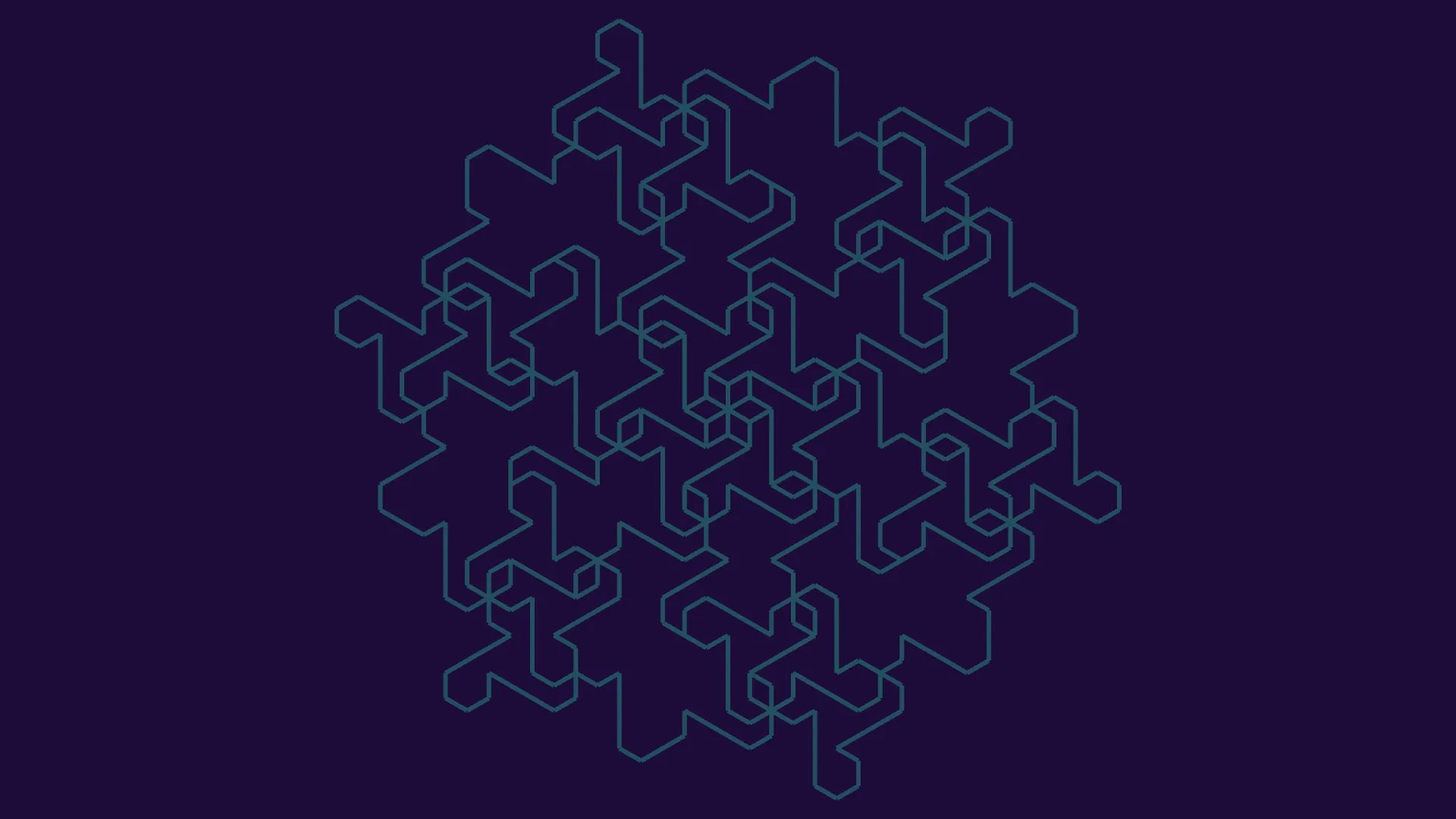 Silent Echo — L-System fractal art by mjenny