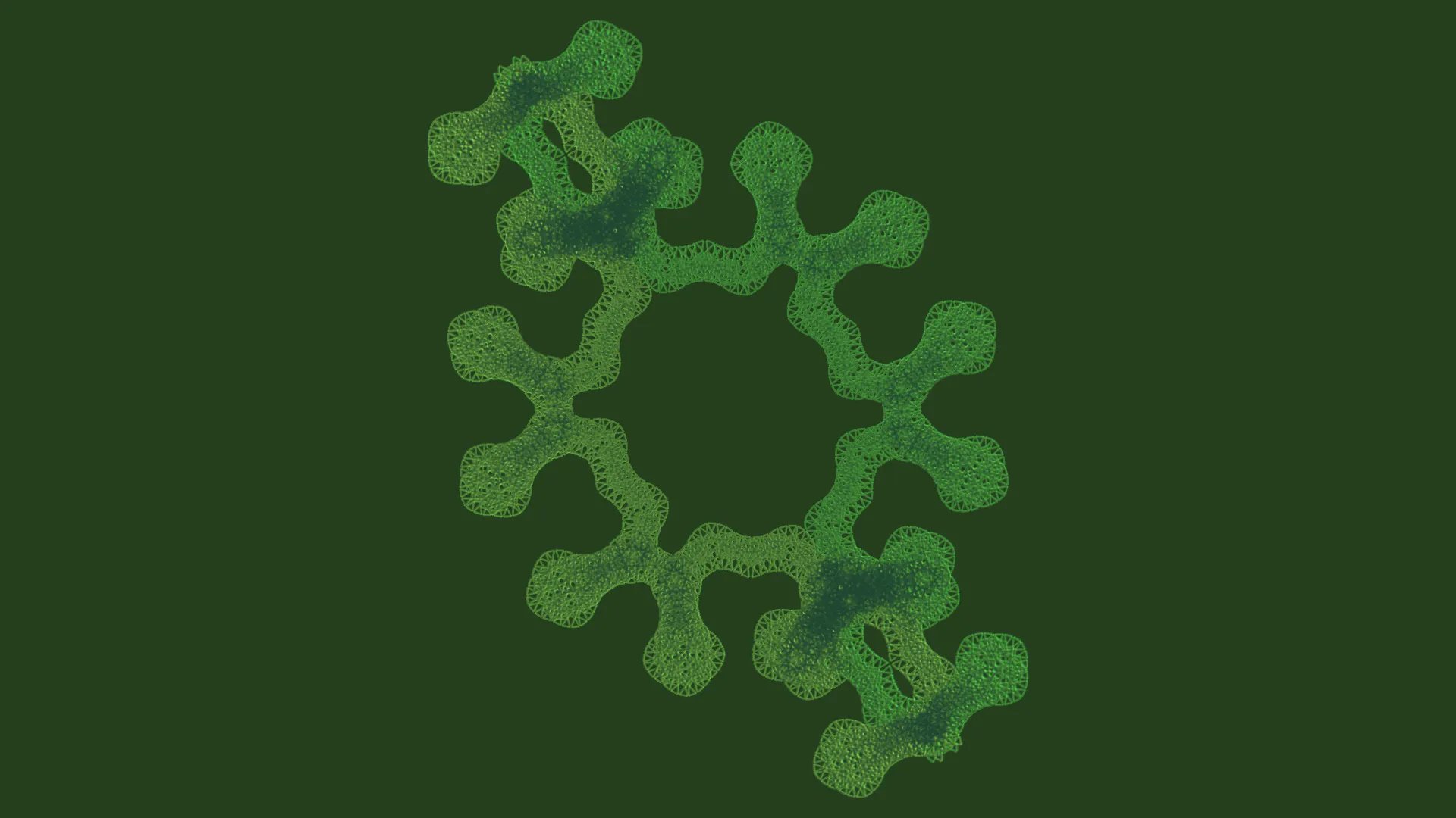 Oceanic Plankton — L-System fractal art by mjenny