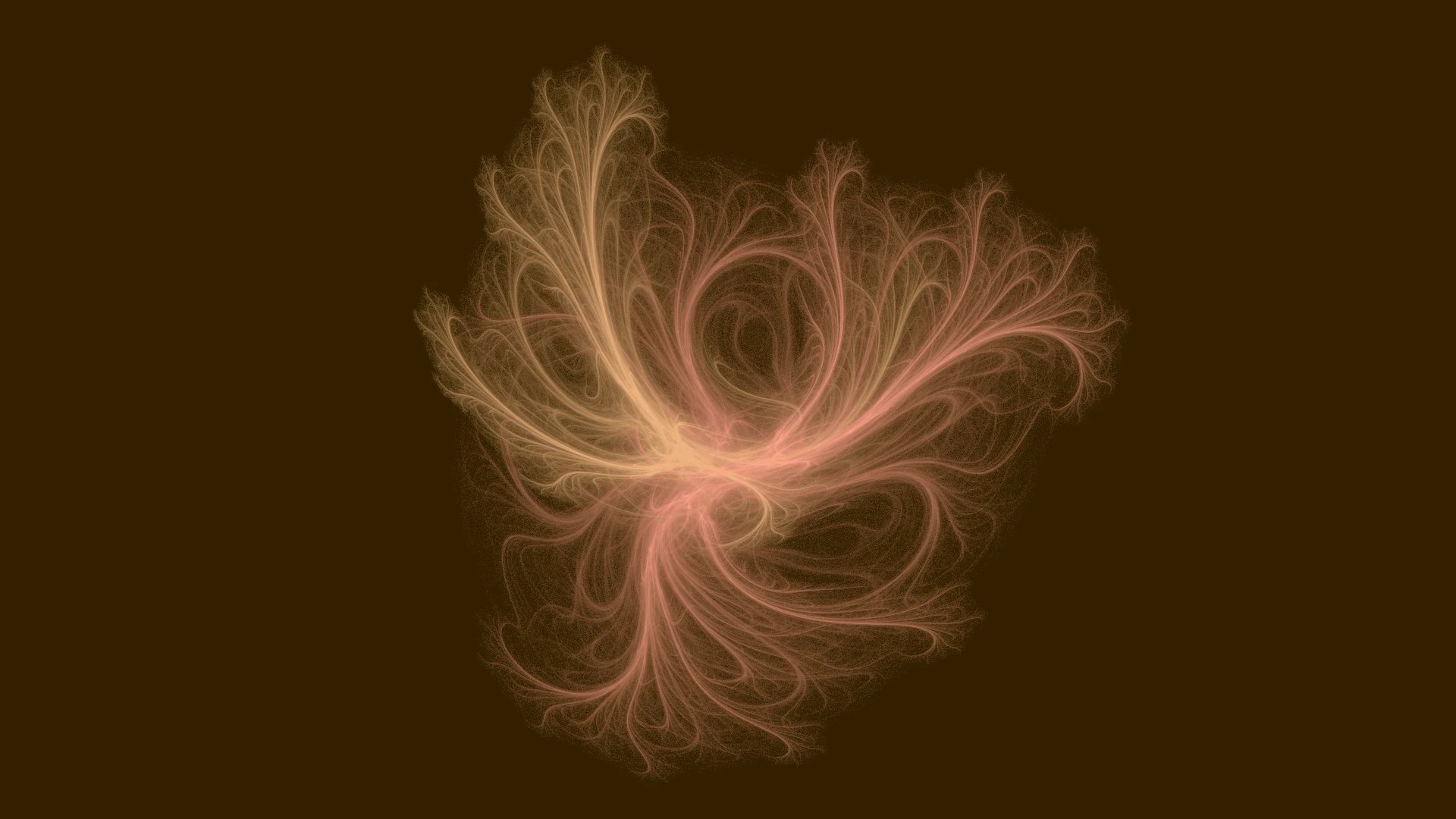 Warm Storm — IFS flame fractal art by mjenny