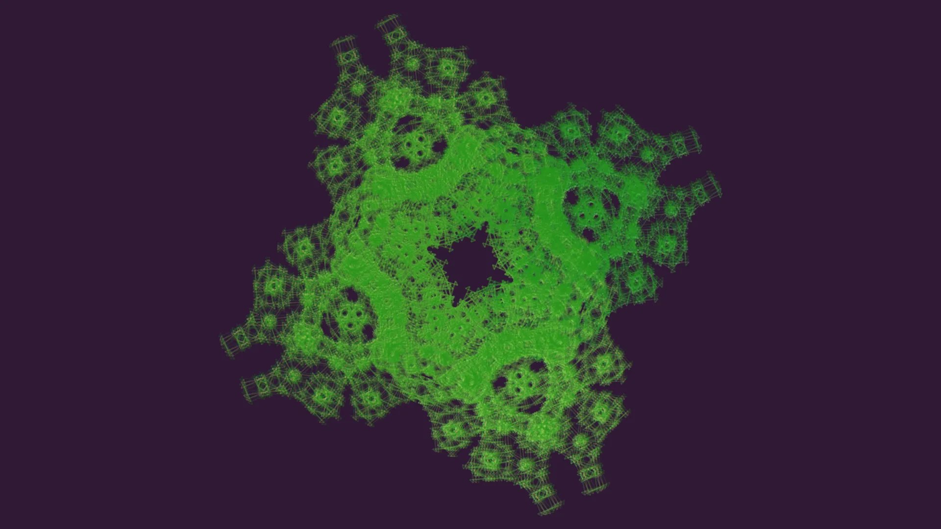 Midnight Pulse — L-System fractal art by mjenny