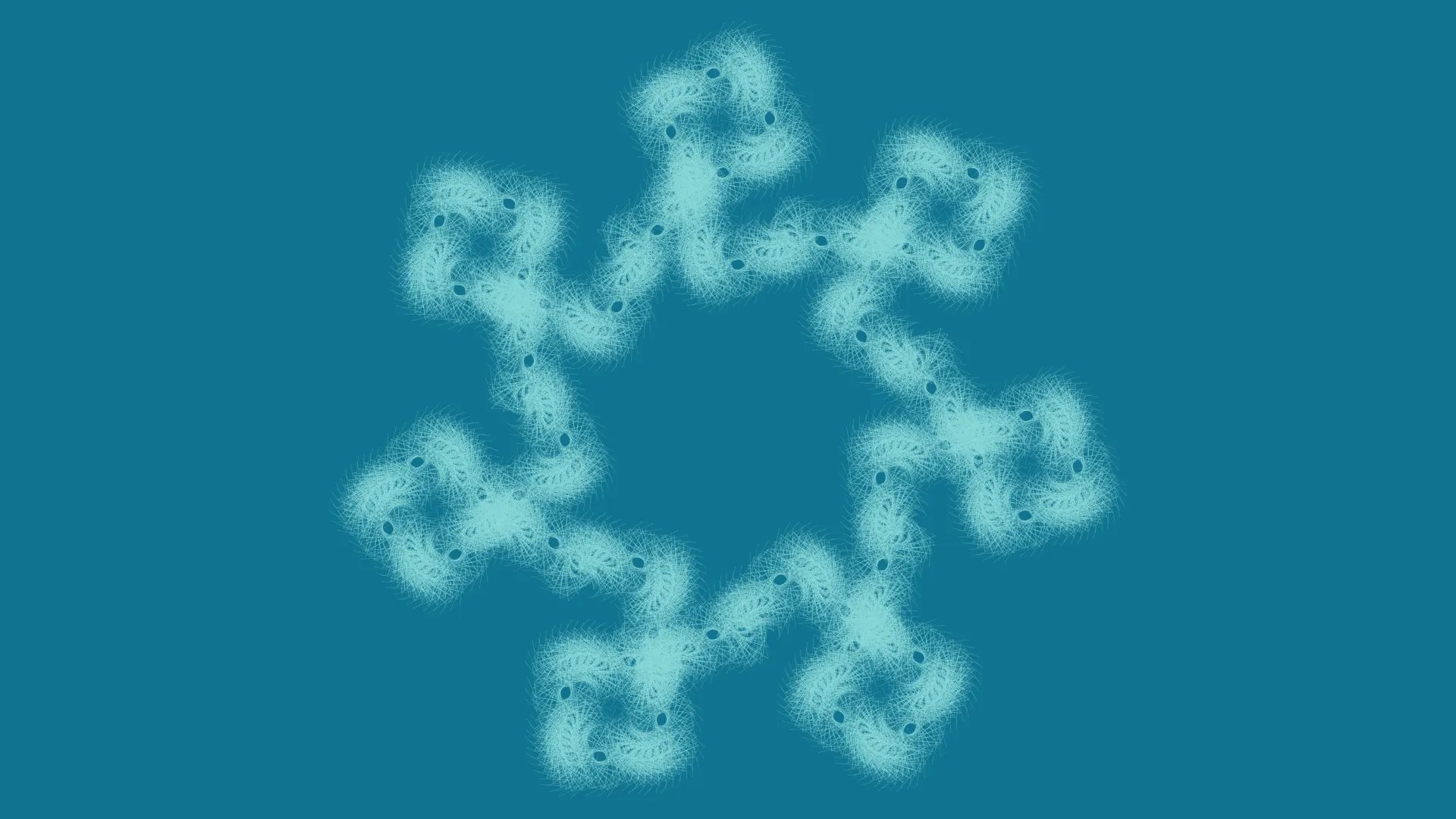 Luminous Snowflake — L-System fractal art by mjenny