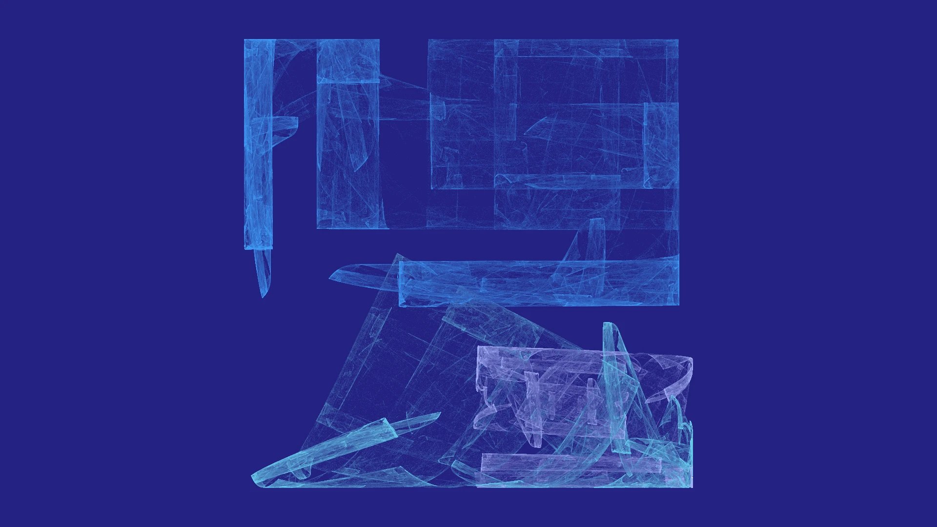 Frozen QR Code — フレーム フラクタルアート 作成: Jema
